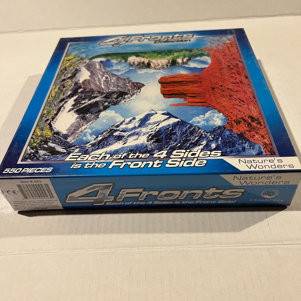 A Broader View Nature’s Wonders 4 Fronts Collection 550 Piece Puzzle New Sealed